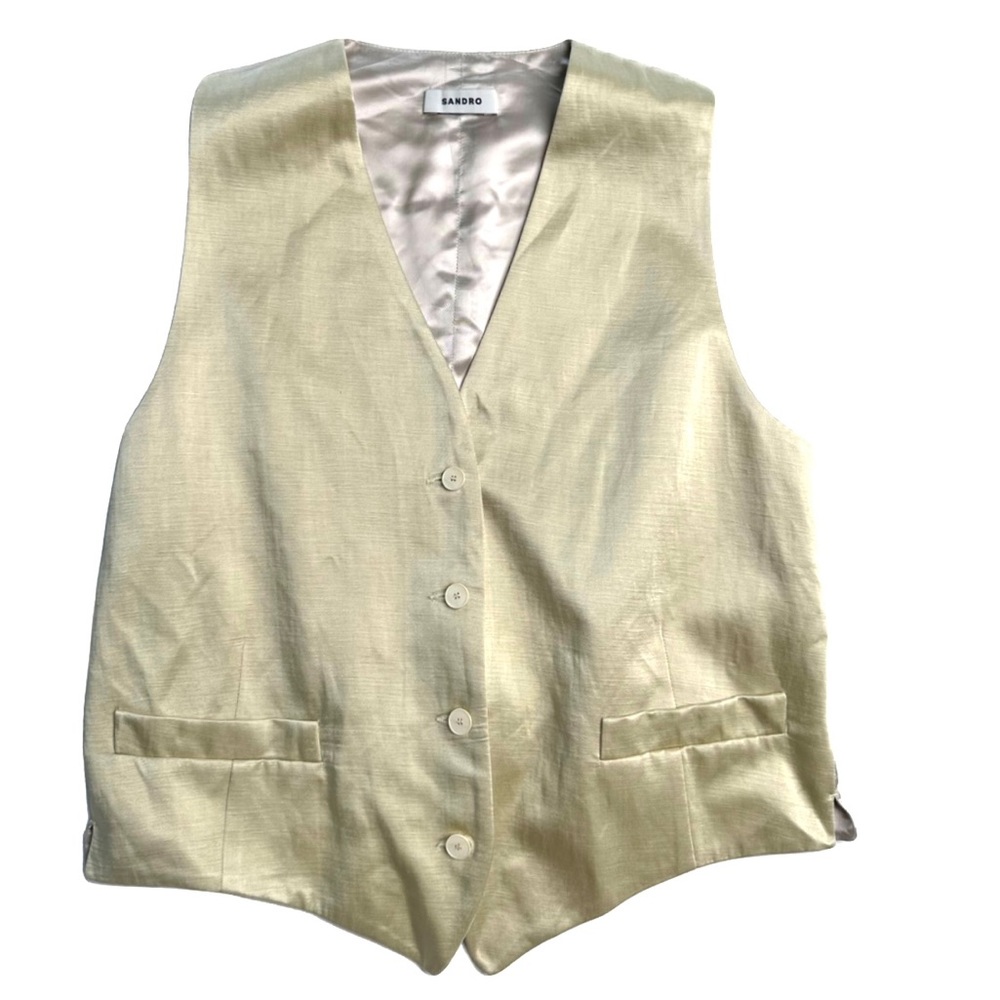 Sandro Ferreol Satin Vest